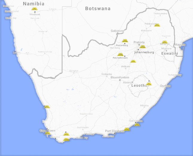 DAC Solutions Service Area Map
